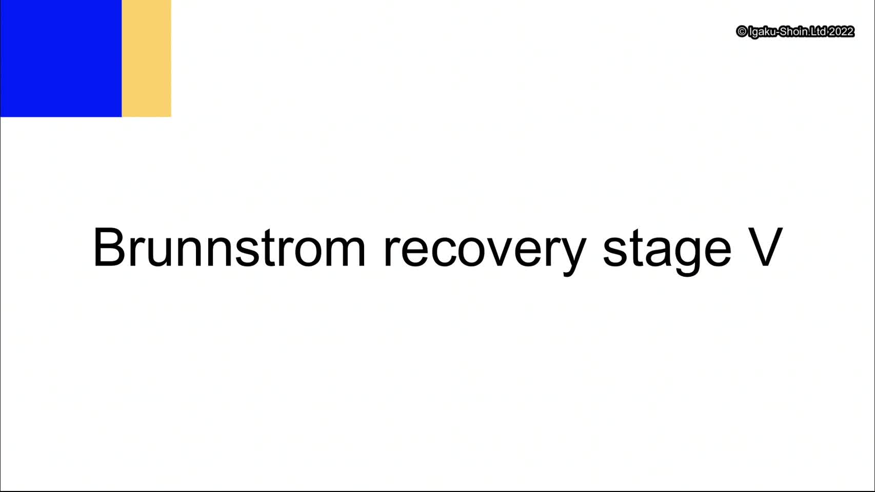 動画26. Brunnstrom recovery stage Ⅴ